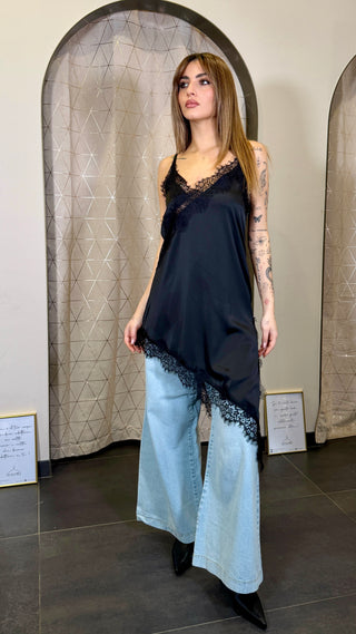 Sottoveste Satin Pizzo Two Way