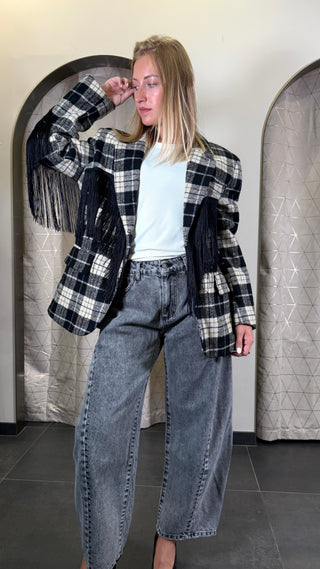 Blazer Check Frange Lumina